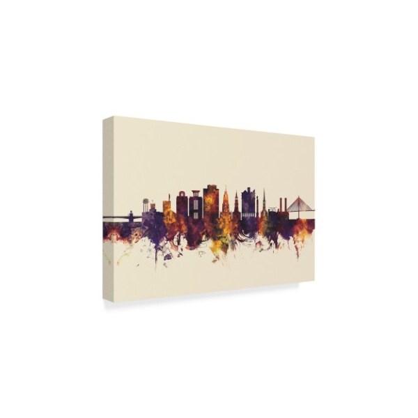 Michael Tompsett 'Charleston South Carolina Skyline Iii' Canvas Art,30x47